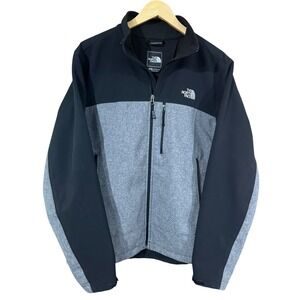 The North Face Mens Apex Bionic 2 Jacket Coat Gray Black Full Zip SZ‎ M